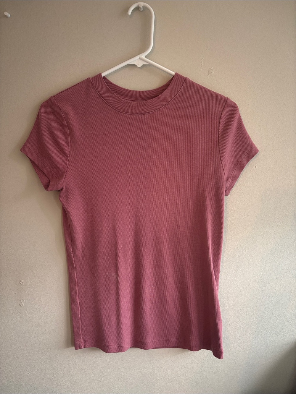 a new day Short Sleeve Crew Tee in Dusty Rose